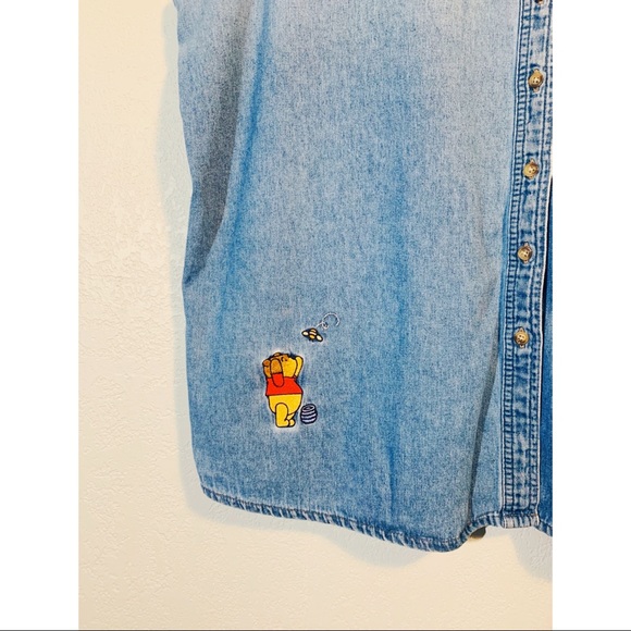 Pooh & Piglet Denim Embroidered Vest - Picture 3 of 6